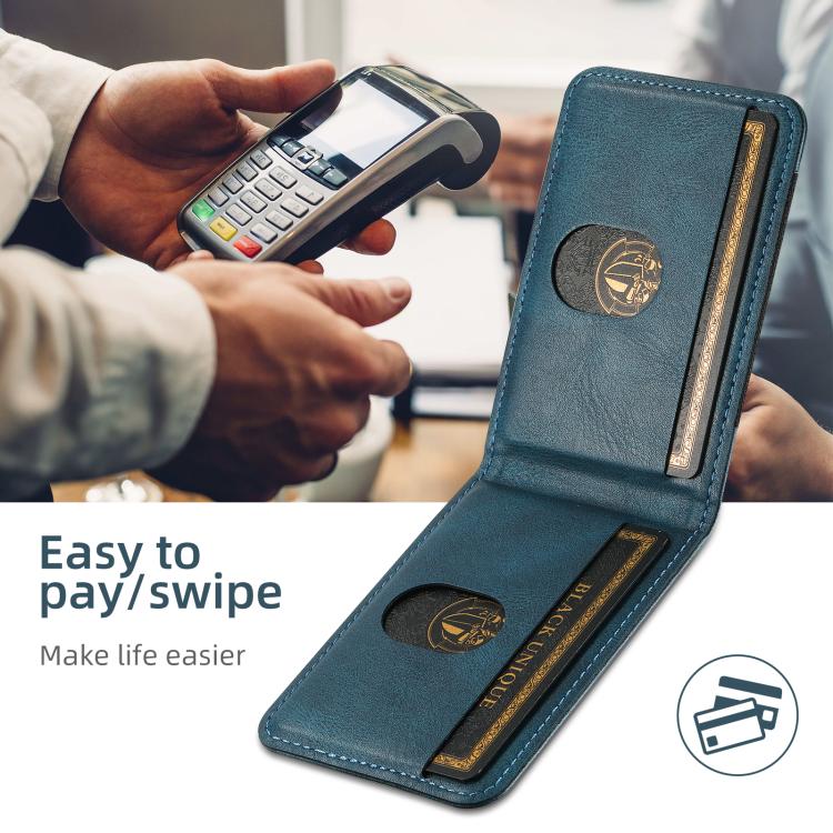 For iPhone 17e / 16e Suteni H17 Oil Eax Leather MagSafe Detachable Wallet Phone Case