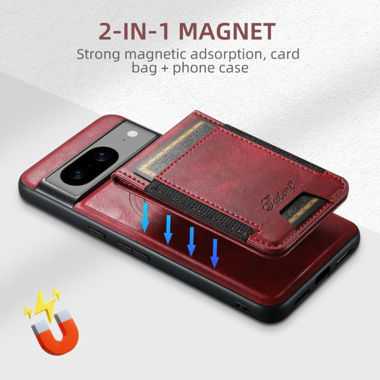 For Google Pixel 9 Suteni H17 Oil Eax Leather Detachable Wallet Phone Case