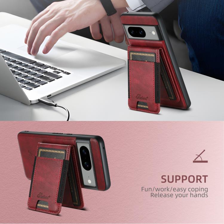 For Google Pixel 9 Suteni H17 Oil Eax Leather Detachable Wallet Phone Case