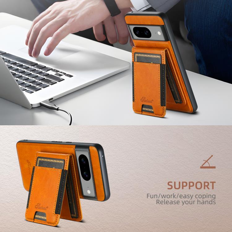 For Google Pixel 9 Suteni H17 Oil Eax Leather Detachable Wallet Phone Case