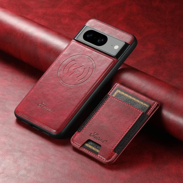 For Google Pixel 9 Pro Suteni H17 Oil Eax Leather Detachable Wallet Phone Case