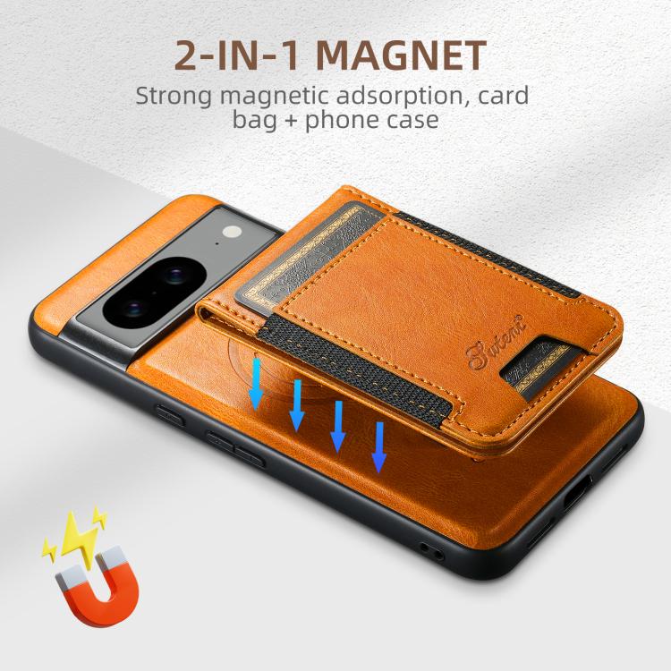 For Google Pixel 9 Pro Suteni H17 Oil Eax Leather Detachable Wallet Phone Case