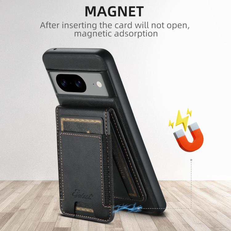 For Google Pixel 10 Pro Suteni H17 Oil Eax Leather Detachable Wallet Phone Case