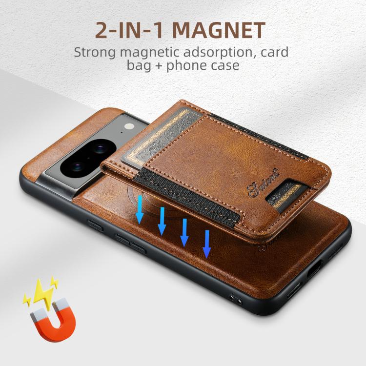 For Google Pixel 10 Pro Suteni H17 Oil Eax Leather Detachable Wallet Phone Case