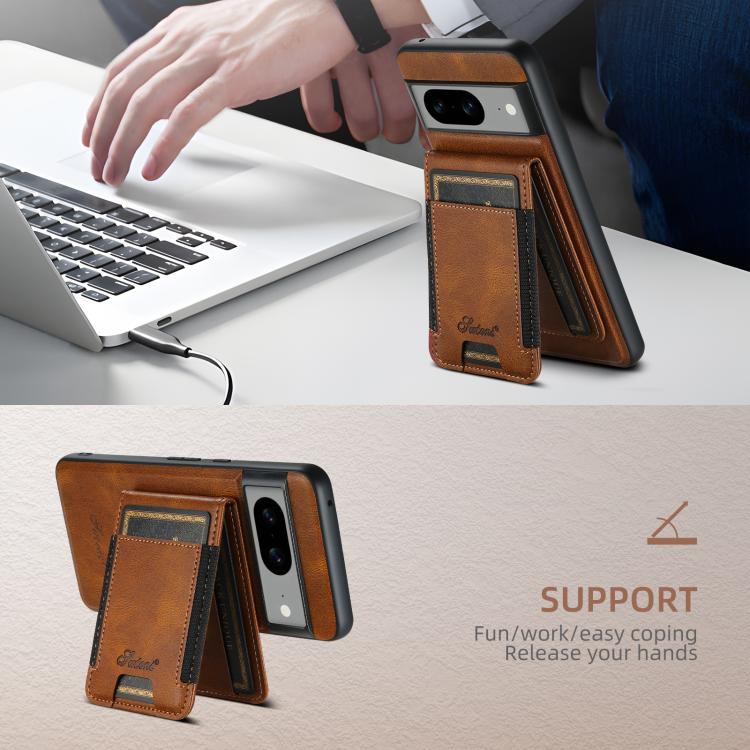 For Google Pixel 10 Pro Suteni H17 Oil Eax Leather Detachable Wallet Phone Case