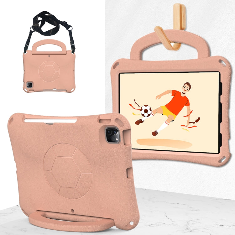 For iPad Air 11 2026 / 2025 / 2024 Handle Football Shaped EVA Shockproof Tablet Case