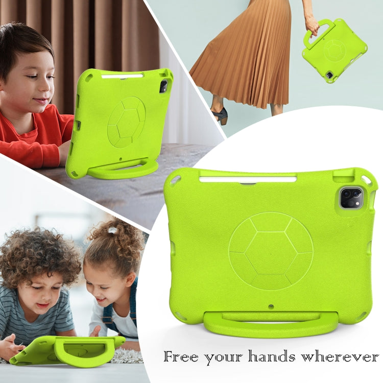 For iPad Pro 11 2025 / 2024 Handle Football Shaped EVA Shockproof Tablet Case