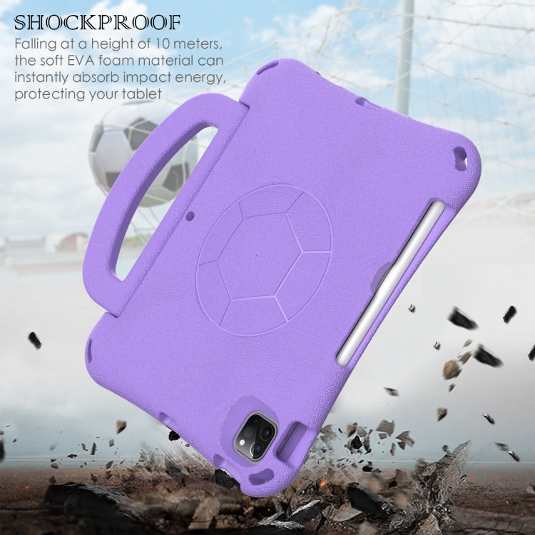 For iPad Pro 11 2025 / 2024 Handle Football Shaped EVA Shockproof Tablet Case