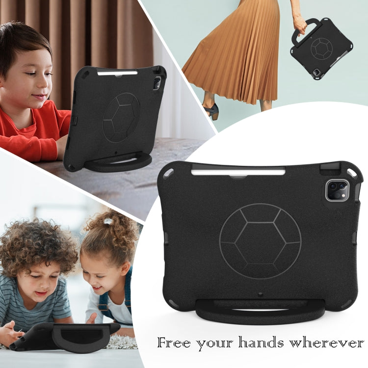 For iPad Pro 11 2025 / 2024 Handle Football Shaped EVA Shockproof Tablet Case