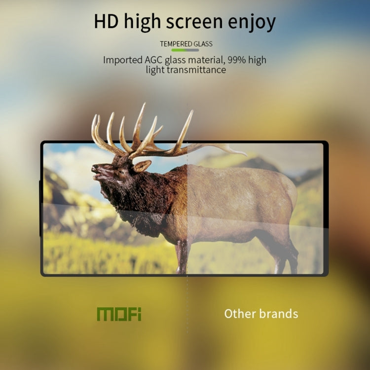 For ZTE nubia Red Magic 10 Pro MOFI 9H 2.5D Full Screen Tempered Glass Film - Black