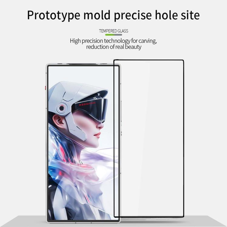 For ZTE nubia Red Magic 10 Air MOFI 9H 2.5D Full Screen Tempered Glass Film - Black