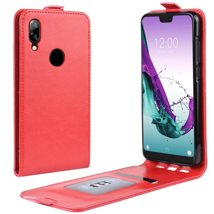 Crazy Horse Vertical Flip Leather Protective Case for Doogee N10