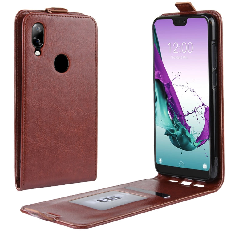 Crazy Horse Vertical Flip Leather Protective Case for Doogee N10