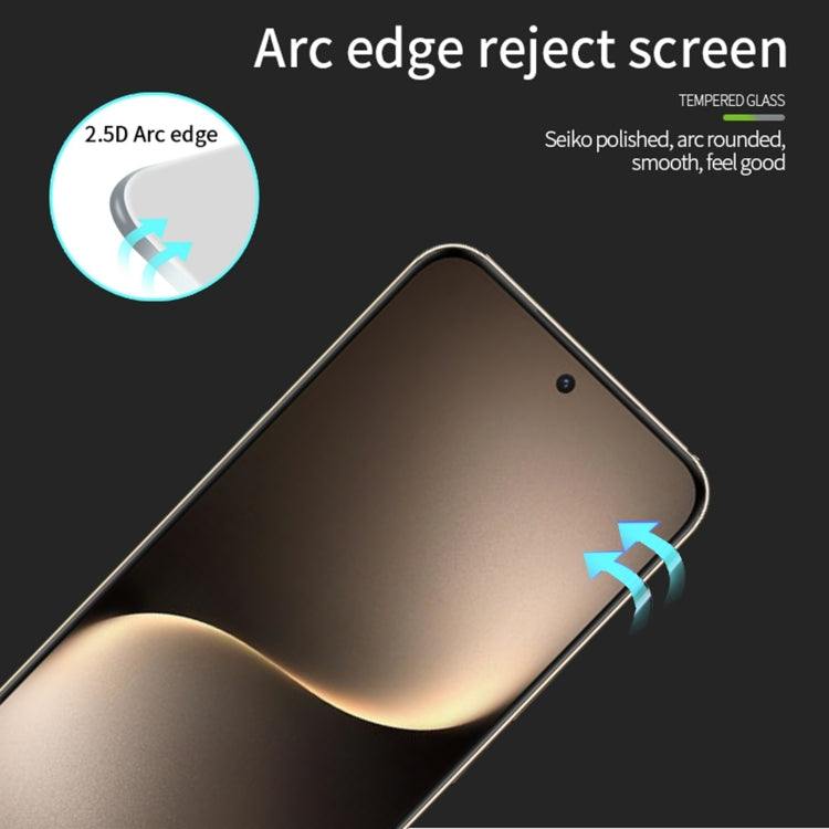 For Honor Magic7 MOFI 9H 2.5D Full Screen Tempered Glass Film - Black