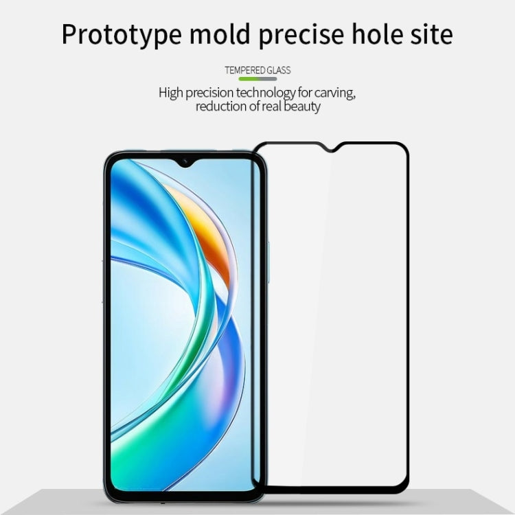 For Honor X5b / X5b Plus MOFI 9H 2.5D Full Screen Tempered Glass Film - Black