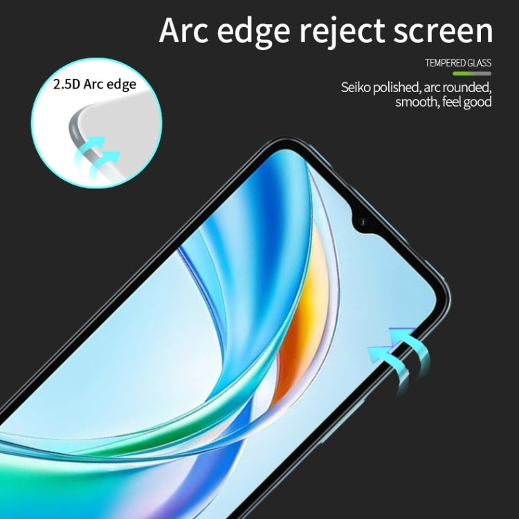 For Honor X5b / X5b Plus MOFI 9H 2.5D Full Screen Tempered Glass Film - Black