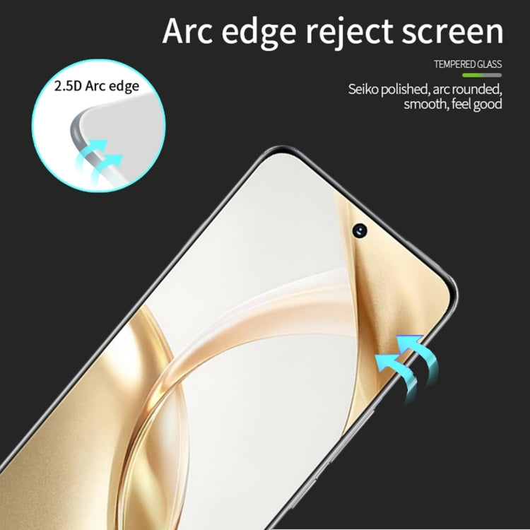 For Honor 300 MOFI 9H 2.5D Full Screen Tempered Glass Film - Black