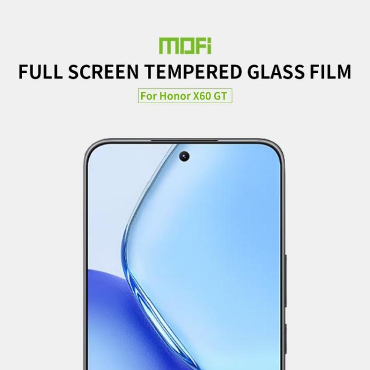 For Honor X60 GT MOFI 9H 2.5D Full Screen Tempered Glass Film - Black