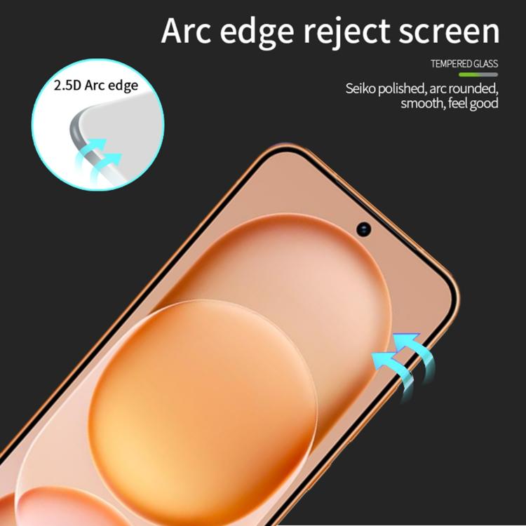 For Honor Magic8 Pro Air Unlock MOFI 9H 2.5D Full Screen Tempered Glass Film - Black