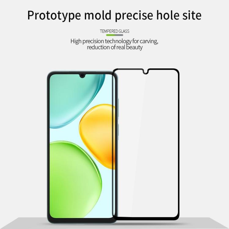 For Honor X6d / 500 Smart MOFI 9H 2.5D Full Screen Tempered Glass Film - Black