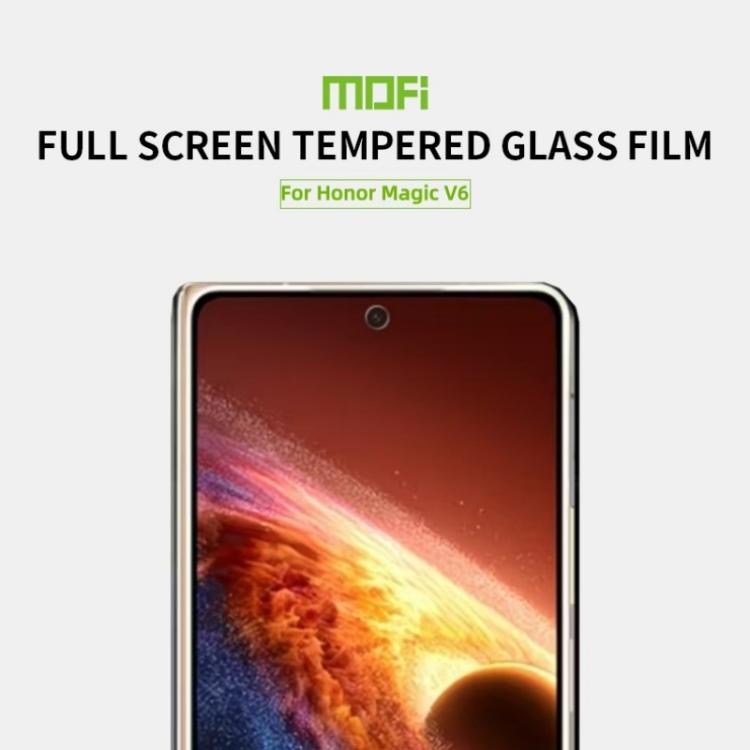 For Honor Magic V6 MOFI 9H 2.5D Full Screen Tempered Glass Film - Black