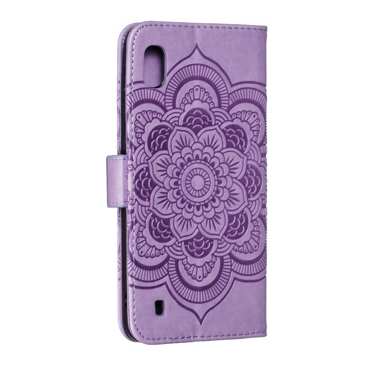 Mandala Embossing Pattern Horizontal Flip Leather Case for Samsung Galaxy A10, with Holder & Card Slots & Wallet & Photo Frame &  Lanyard