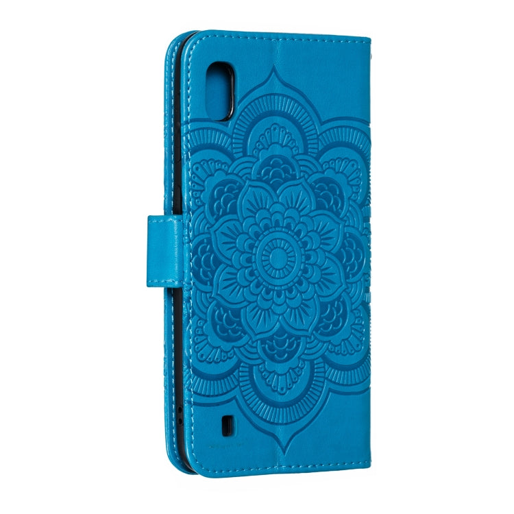 Mandala Embossing Pattern Horizontal Flip Leather Case for Samsung Galaxy A10, with Holder & Card Slots & Wallet & Photo Frame &  Lanyard