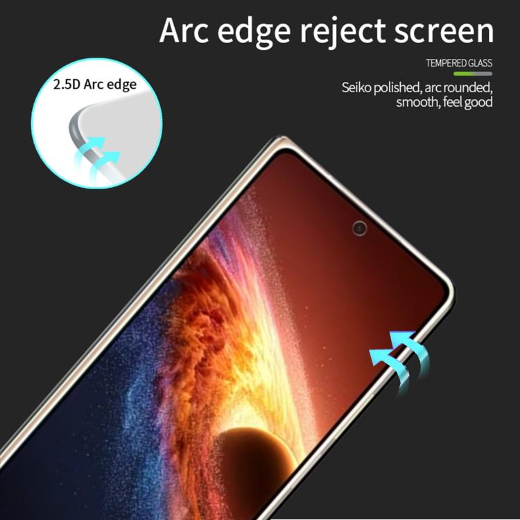 For Honor Magic V6 Unlock MOFI 9H 2.5D Full Screen Tempered Glass Film - Black