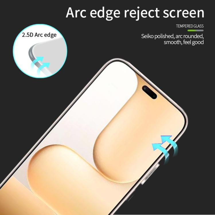 For Honor Play11 Plus 5G MOFI 9H 2.5D Full Screen Tempered Glass Film - Black