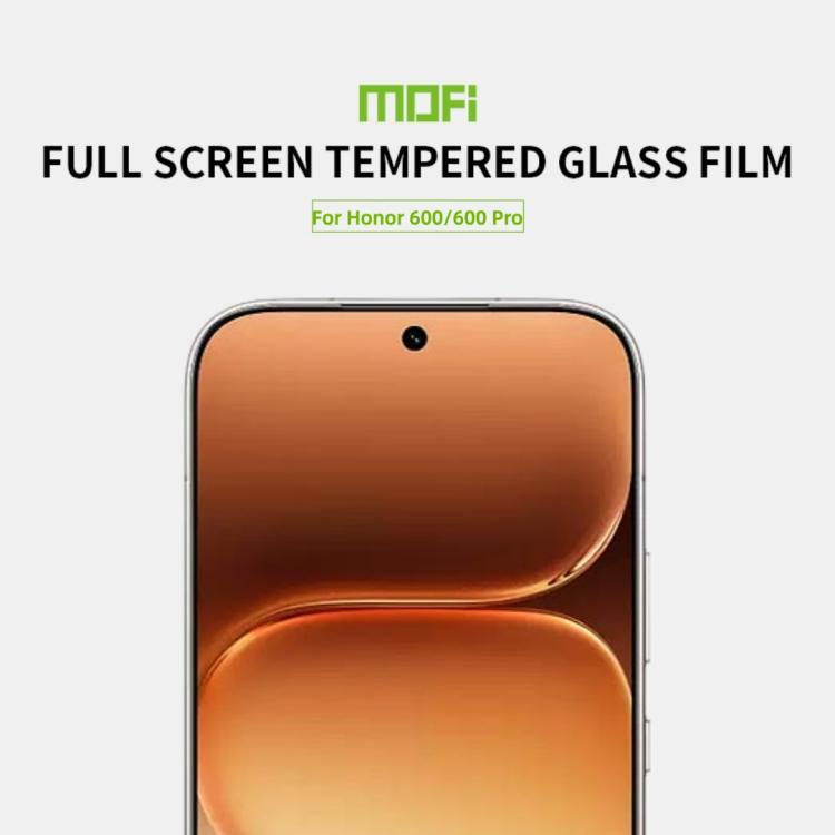 For Honor 600 / 600 Pro Global MOFI 9H 2.5D Full Screen Tempered Glass Film - Black