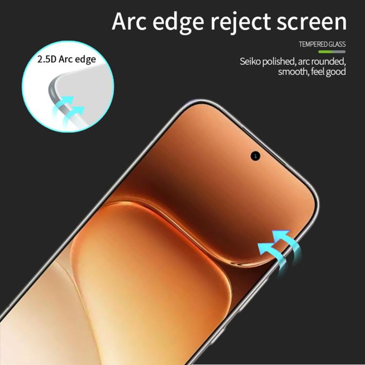 For Honor 600 / 600 Pro Global MOFI 9H 2.5D Full Screen Tempered Glass Film - Black