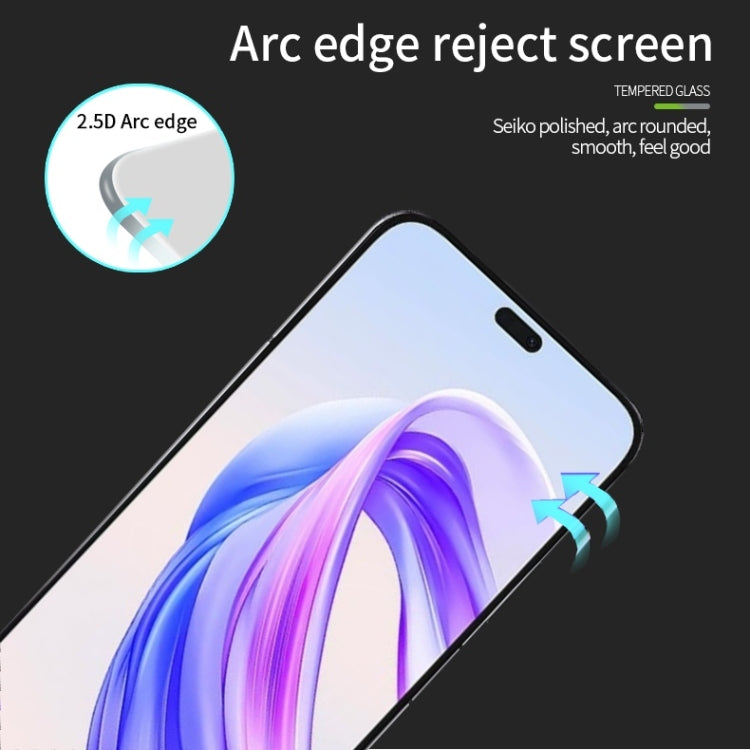 For Honor X50i+ / Play 8T Pro PINWUYO 9H 2.5D Full Screen Tempered Glass Film - Black