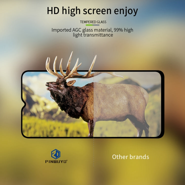 For Honor X6b PINWUYO 9H 2.5D Full Screen Tempered Glass Film - Black