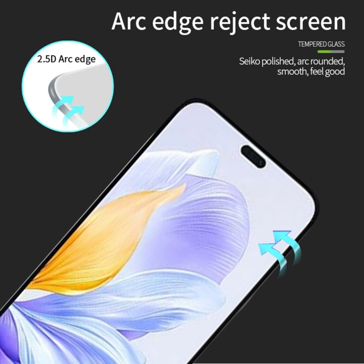 For Honor X60i PINWUYO 9H 2.5D Full Screen Tempered Glass Film - Black
