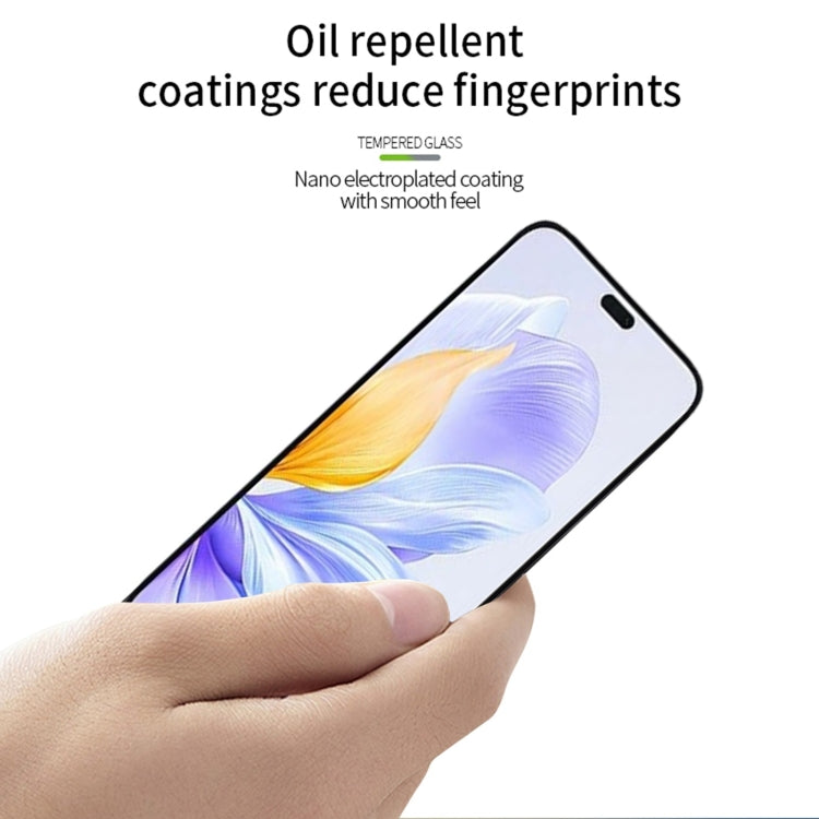 For Honor X60i PINWUYO 9H 2.5D Full Screen Tempered Glass Film - Black