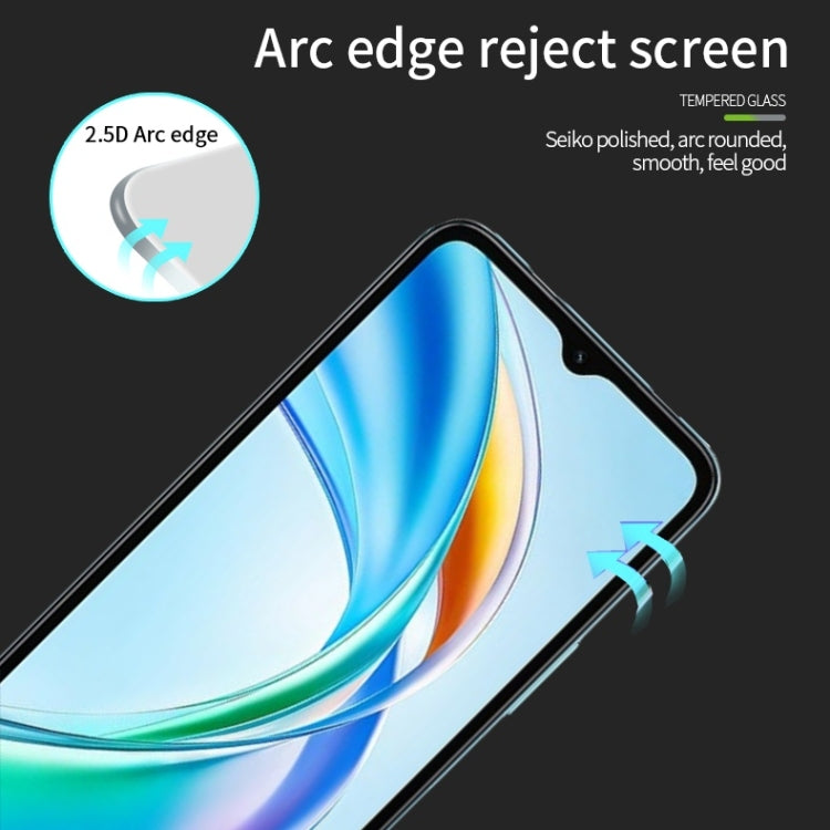 For Honor X5b / X5b Plus PINWUYO 9H 2.5D Full Screen Tempered Glass Film - Black