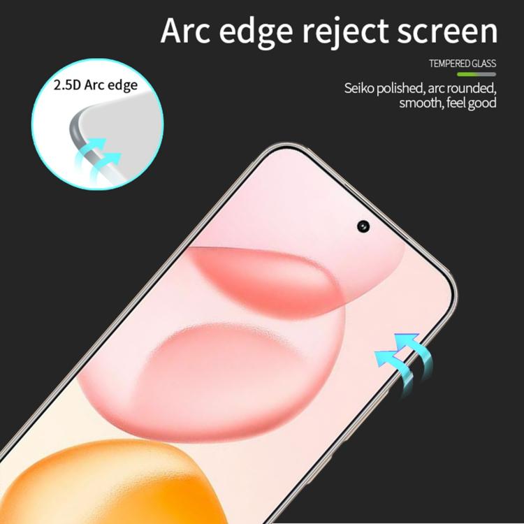 For Honor 400 Global 156.5mm PINWUYO 9H 2.5D Full Screen Tempered Glass Film - Black