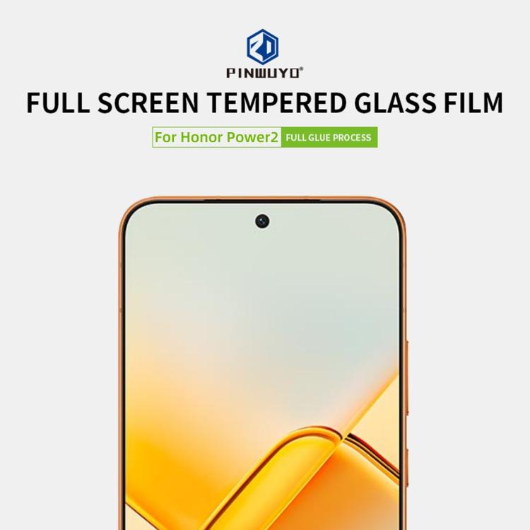 For Honor Power2 PINWUYO 9H 2.5D Full Screen Tempered Glass Film - Black