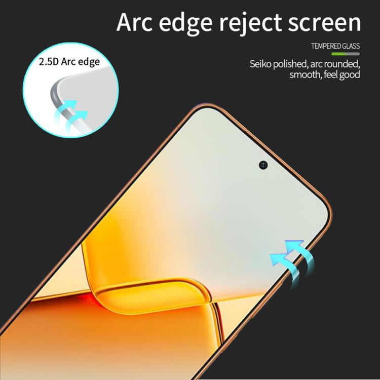 For Honor Power2 PINWUYO 9H 2.5D Full Screen Tempered Glass Film - Black