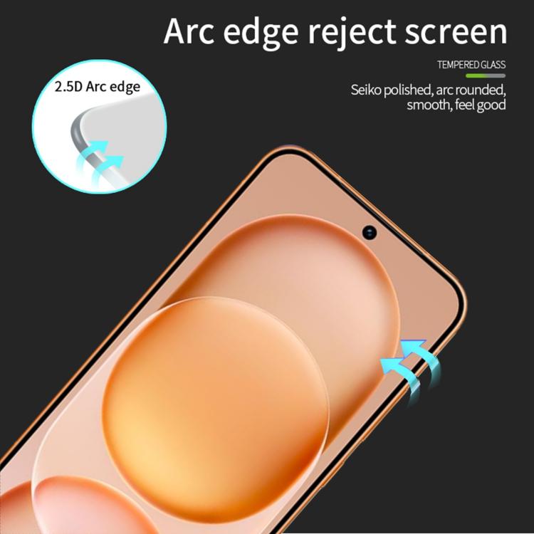 For Honor Magic8 Pro Air Unlock PINWUYO 9H 2.5D Full Screen Tempered Glass Film - Black