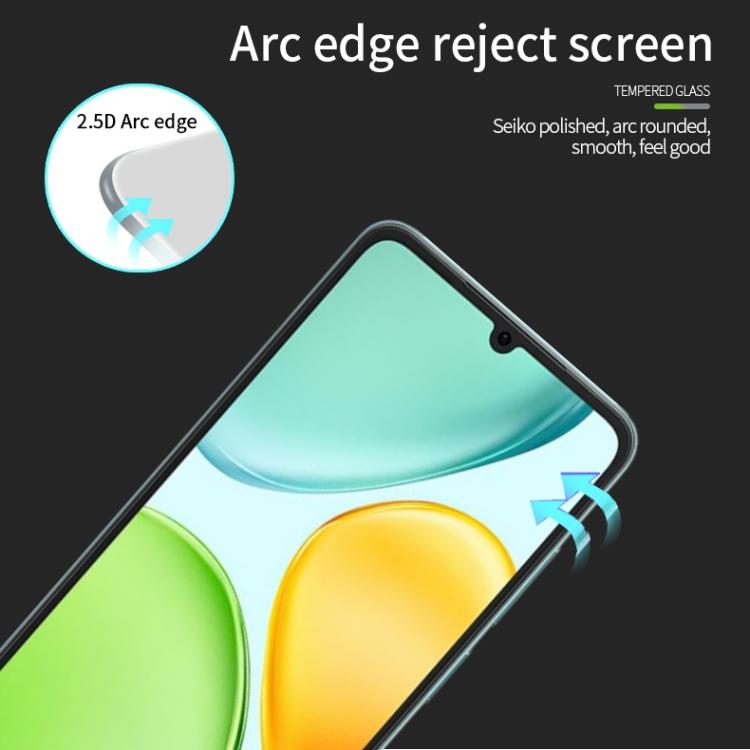 For Honor X6d / 500 Smart PINWUYO 9H 2.5D Full Screen Tempered Glass Film - Black