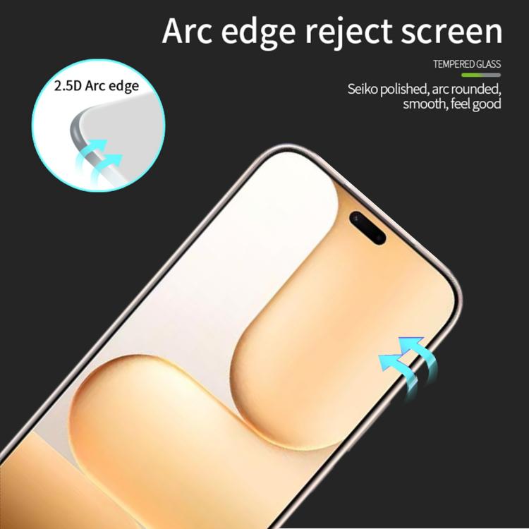 For Honor 600 Lite Global / X80i PINWUYO 9H 2.5D Full Screen Tempered Glass Film - Black