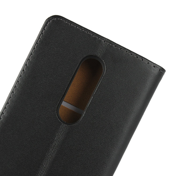 Leather Horizontal Flip Holster for Sony XZ4  ï¼Œwith Magnetic Clasp and Bracket and Card Slot and Wallet(Black)