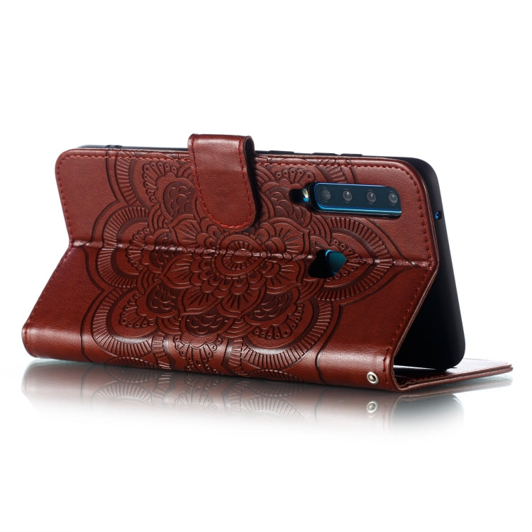 Mandala Embossing Pattern Horizontal Flip Leather Case for Galaxy A9 (2018) / A9 Star Pro (2018) / A9S & A9 PRO(2018) / A9200, with Holder & Card Slots & Wallet & Photo Frame &  Lanyard