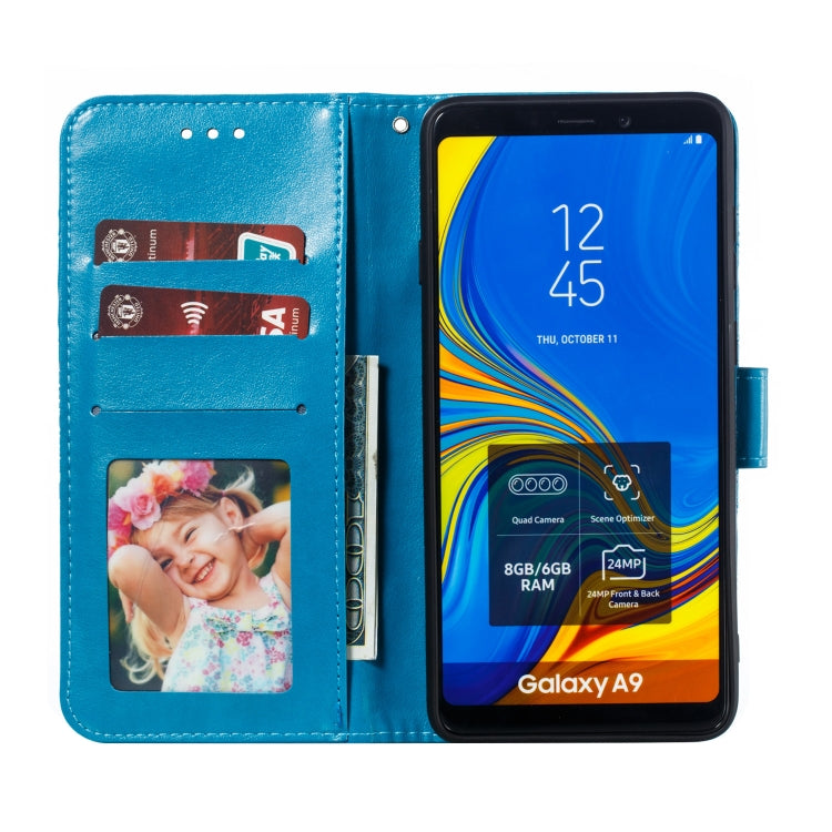 Mandala Embossing Pattern Horizontal Flip Leather Case for Galaxy A9 (2018) / A9 Star Pro (2018) / A9S & A9 PRO(2018) / A9200, with Holder & Card Slots & Wallet & Photo Frame &  Lanyard