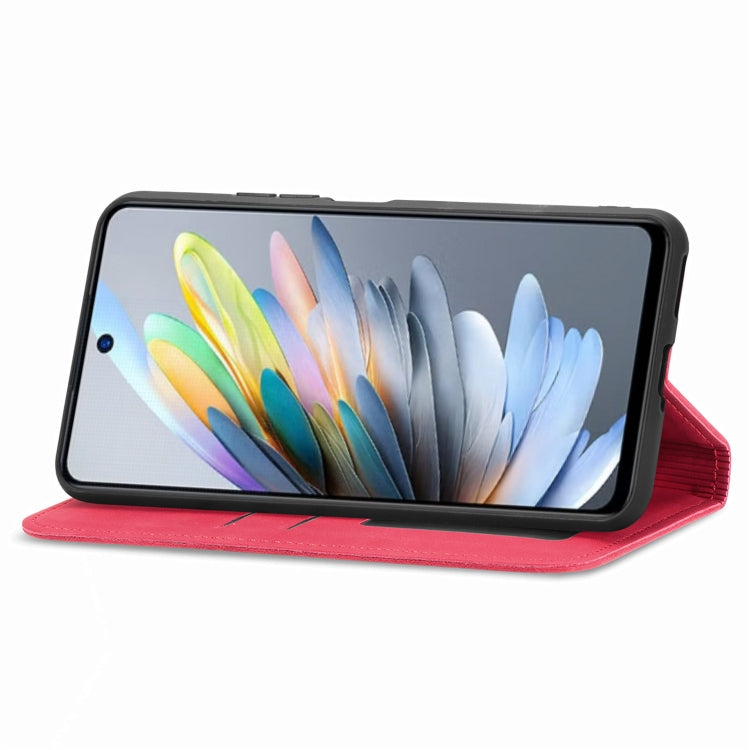 For ZTE Blade A75 4G Retro Skin Feel Magnetic Leather Phone Case