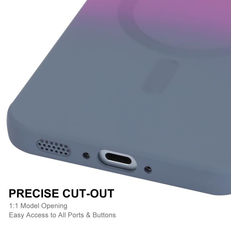 For Samsung Galaxy A36 5G ENKAY Hat-Prince MagSafe Rainbow Gradient Silicone Phone Case with Lens Film