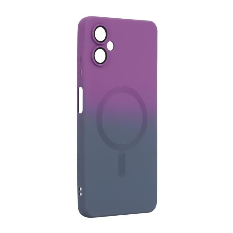 For Samsung Galaxy A06 4G / 5G ENKAY Hat-Prince MagSafe Rainbow Gradient Silicone Phone Case with Lens Film