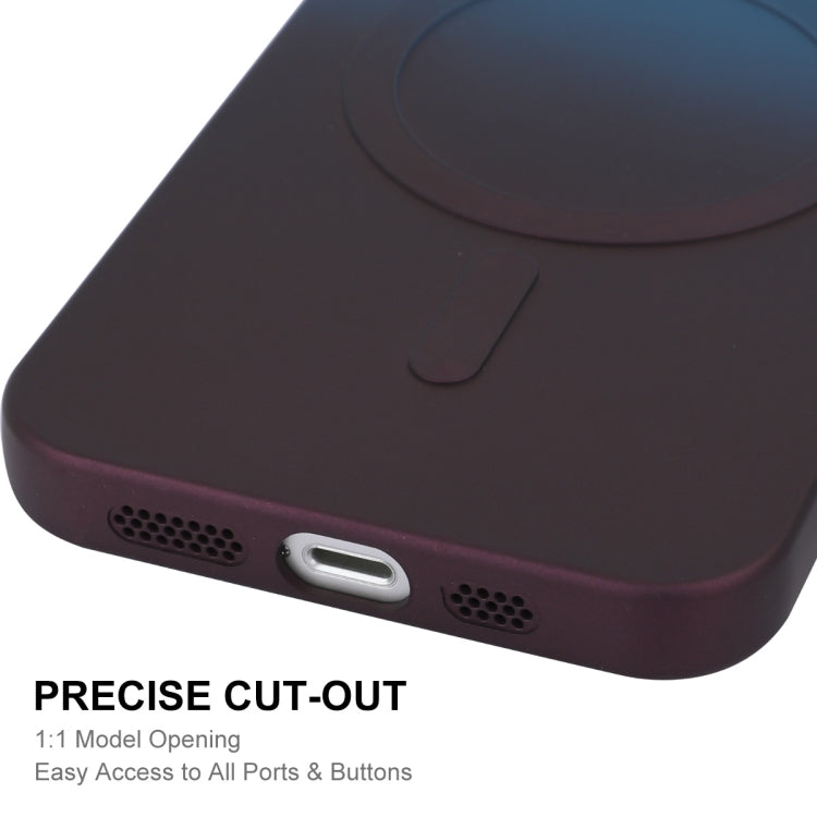 For iPhone 16 Pro Max ENKAY Hat-Prince MagSafe Rainbow Gradient Silicone Phone Case with Lens Film