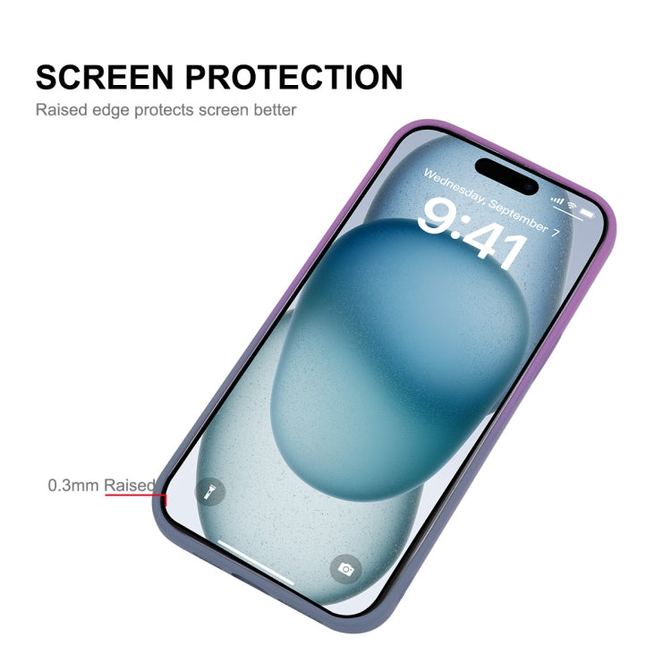 For iPhone 16 Plus ENKAY Hat-Prince MagSafe Rainbow Gradient Silicone Phone Case with Lens Film